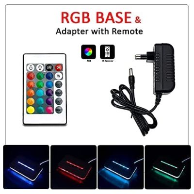 3D Illusion Howling Wolf Night Light Beside Table Lamp, 16 Color Changing Decoration Lamps with Remote